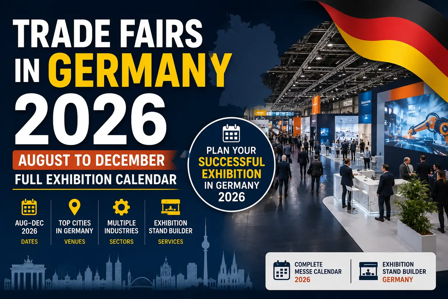 Trade Fairs in Germany 2026: Full Aug–Dec Exhibition Calendar